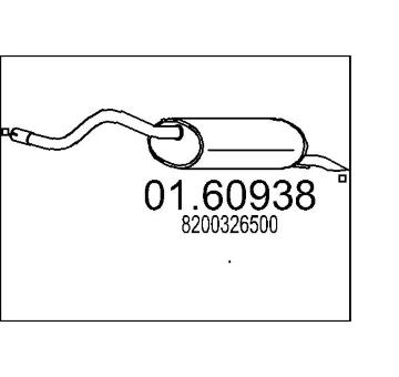 Zadní tlumič výfuku MTS 01.60938