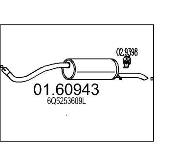 Zadní tlumič výfuku MTS 01.60943