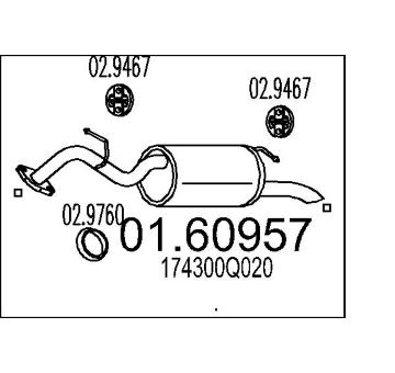 Zadní tlumič výfuku MTS 01.60957
