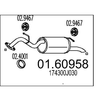 Zadní tlumič výfuku MTS 01.60958