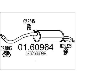 Zadní tlumič výfuku MTS 01.60964