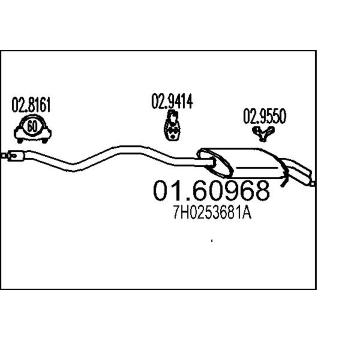 Zadní tlumič výfuku MTS 01.60968