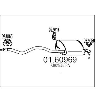 Zadní tlumič výfuku MTS 01.60969