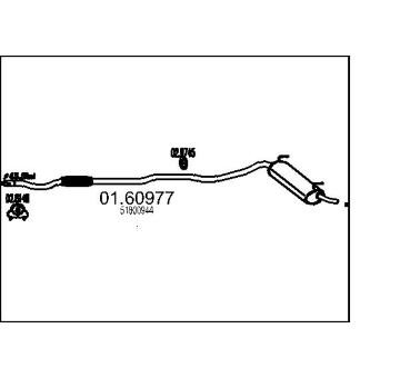 Zadní tlumič výfuku MTS 01.60977