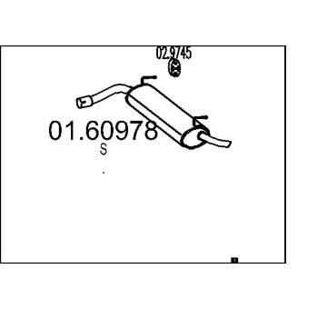 Zadní tlumič výfuku MTS 01.60978