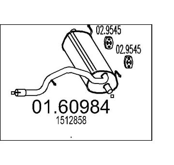 Zadní tlumič výfuku MTS 01.60984
