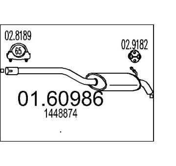 Zadní tlumič výfuku MTS 01.60986