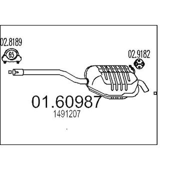Zadní tlumič výfuku MTS 01.60987