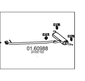 Zadní tlumič výfuku MTS 01.60988