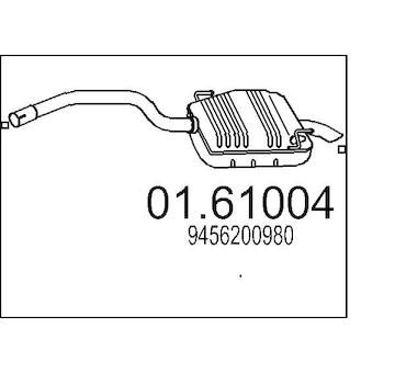 Zadní tlumič výfuku MTS 01.61004