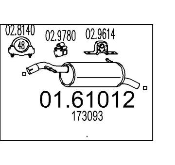 Zadní tlumič výfuku MTS 01.61012