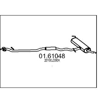 Zadní tlumič výfuku MTS 01.61048