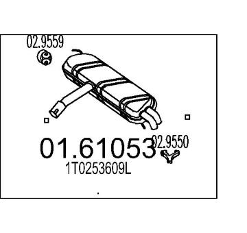 Zadni tlumic vyfuku MTS 01.61053