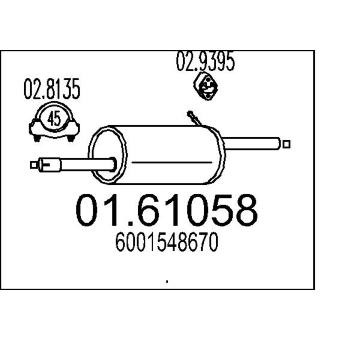 Zadní tlumič výfuku MTS 01.61058