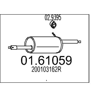 Zadní tlumič výfuku MTS 01.61059