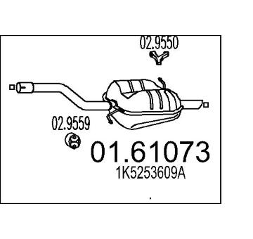 Zadní tlumič výfuku MTS 01.61073