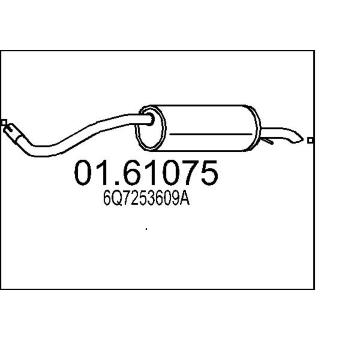 Zadní tlumič výfuku MTS 01.61075