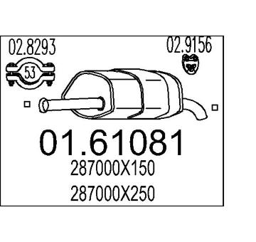 Zadní tlumič výfuku MTS 01.61081