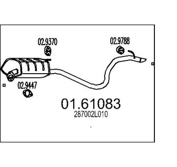 Zadní tlumič výfuku MTS 01.61083