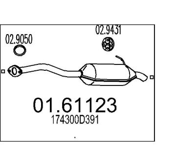 Zadní tlumič výfuku MTS 01.61123