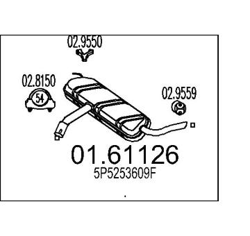 Zadní tlumič výfuku MTS 01.61126