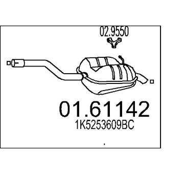 Zadní tlumič výfuku MTS 01.61142