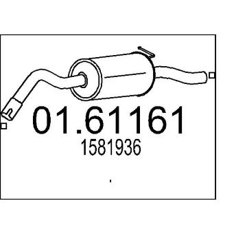 Zadni tlumic vyfuku MTS 01.61161