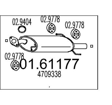 Zadní tlumič výfuku MTS 01.61177
