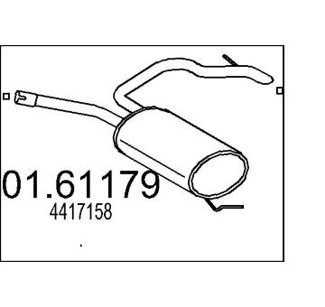 Zadní tlumič výfuku MTS 01.61179