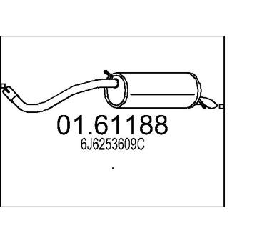 Zadní tlumič výfuku MTS 01.61188