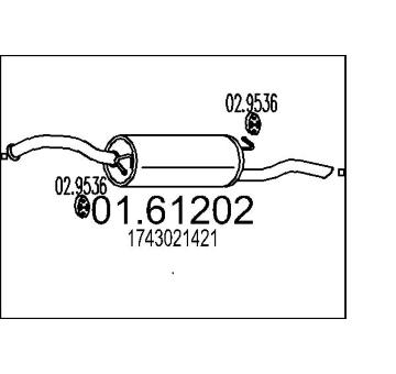 Zadní tlumič výfuku MTS 01.61202
