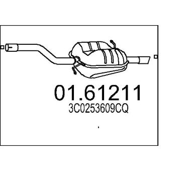 Zadní tlumič výfuku MTS 01.61211