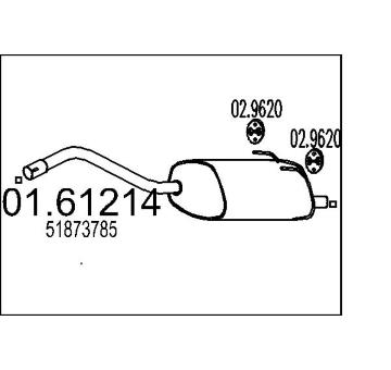 Zadní tlumič výfuku MTS 01.61214