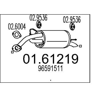 Zadní tlumič výfuku MTS 01.61219