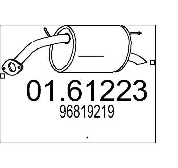 Zadní tlumič výfuku MTS 01.61223
