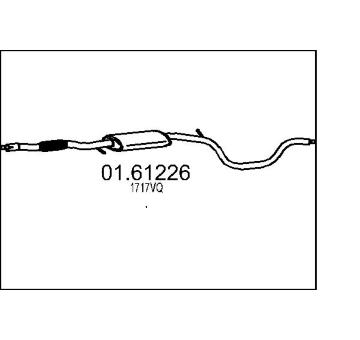 Zadní tlumič výfuku MTS 01.61226
