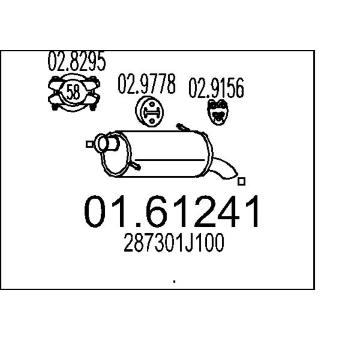 Zadní tlumič výfuku MTS 01.61241