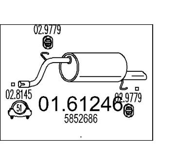 Zadní tlumič výfuku MTS 01.61246
