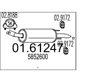 Zadní tlumič výfuku MTS 01.61247