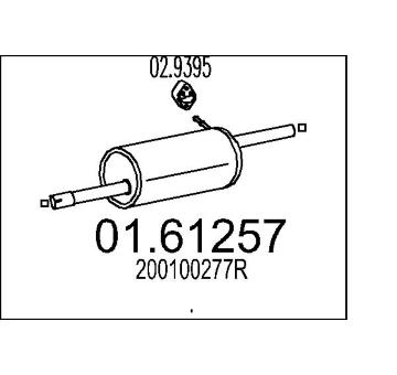 Zadní tlumič výfuku MTS 01.61257