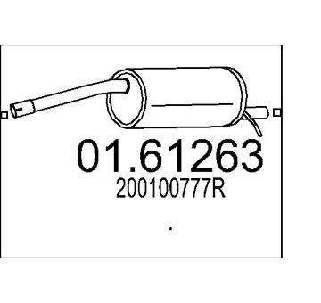 Zadní tlumič výfuku MTS 01.61263