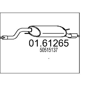 Zadní tlumič výfuku MTS 01.61265