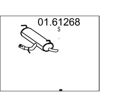 Zadní tlumič výfuku MTS 01.61268