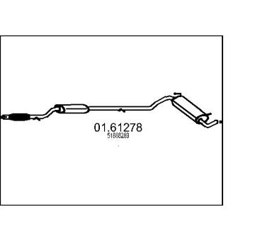Zadní tlumič výfuku MTS 01.61278