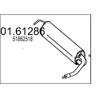 Zadní tlumič výfuku MTS 01.61286