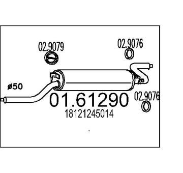 Zadní tlumič výfuku MTS 01.61290