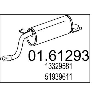 Zadní tlumič výfuku MTS 01.61293