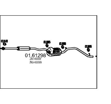 Zadní tlumič výfuku MTS 01.61298
