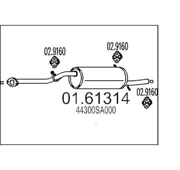 Zadní tlumič výfuku MTS 01.61314