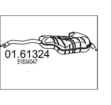 Zadní tlumič výfuku MTS 01.61324